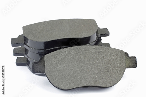 brake linings on the white background