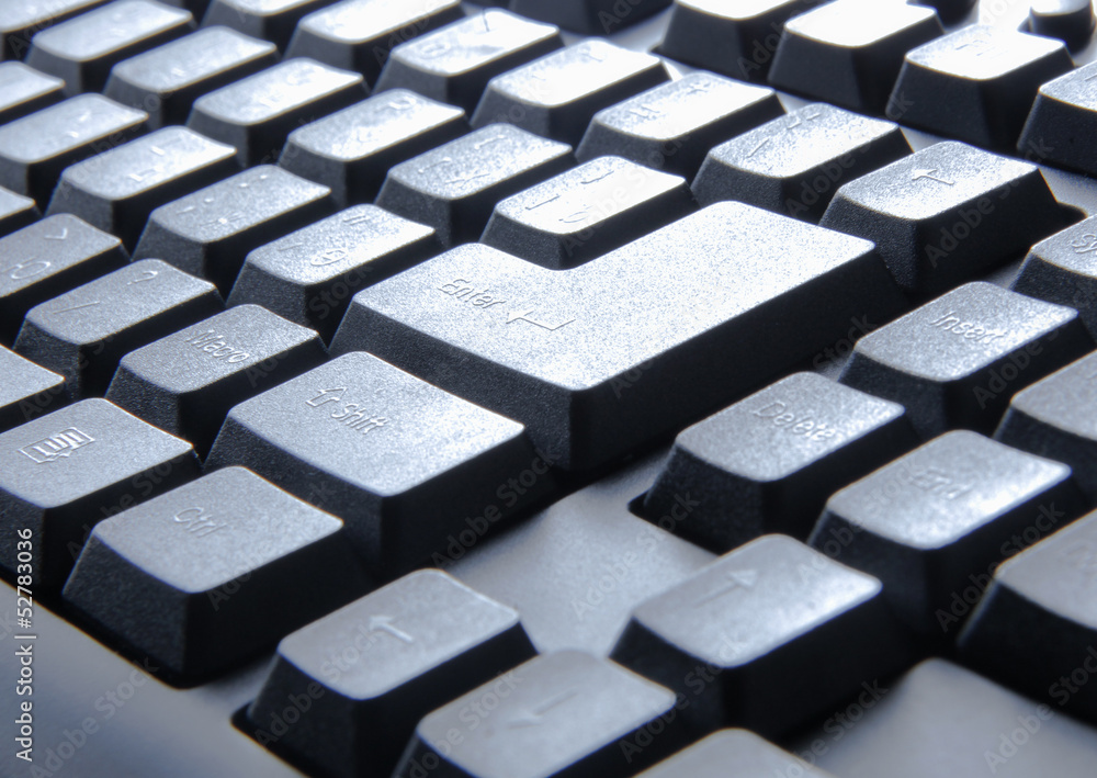 Keyboard of a notebook computer. Keyboard of a notebook computer.