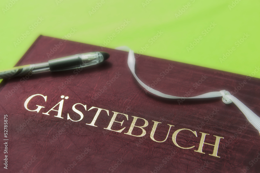 Gästebuch StockFoto Adobe Stock