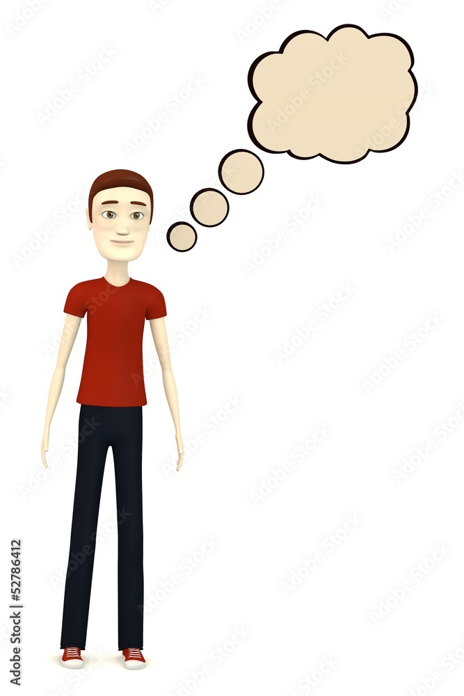3d render of cartoon character with speech bubble 3d render of cartoon character with speech bubble