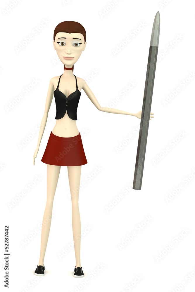 3d render of cartoon character with tool for work with stone 3d render of cartoon character with tool for work with stone