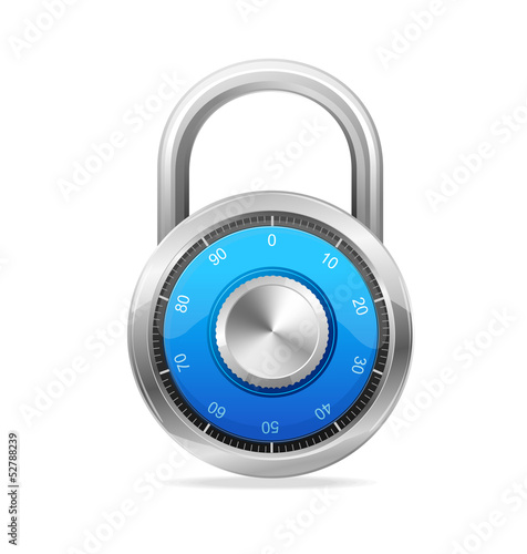 Lock, Security Concept. Vector padlock photo