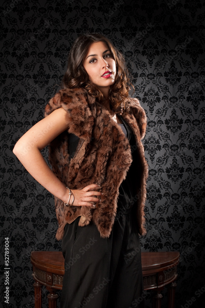 retro portrait of a beautiful woman retro portrait of a beautiful woman