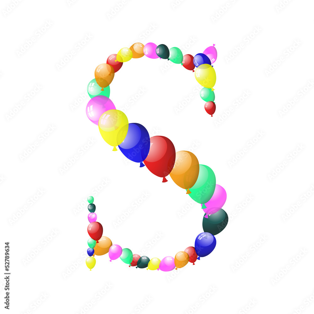balloon letter balloon letter