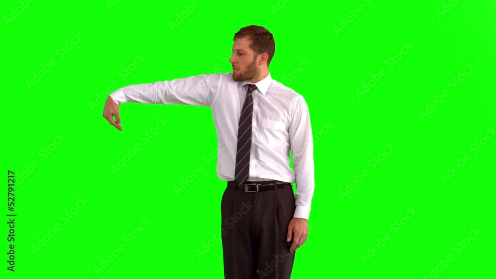 Businessman dancing and body popping Businessman dancing and body popping