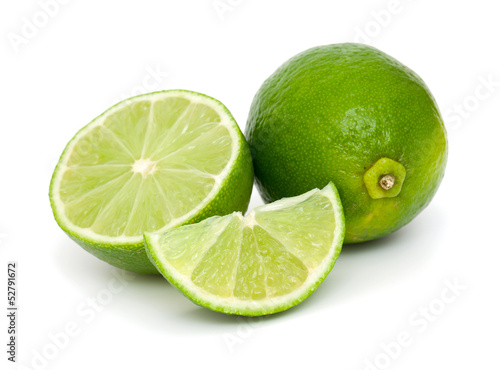 lime isolated on white background