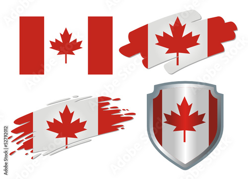 various Flags Canada
