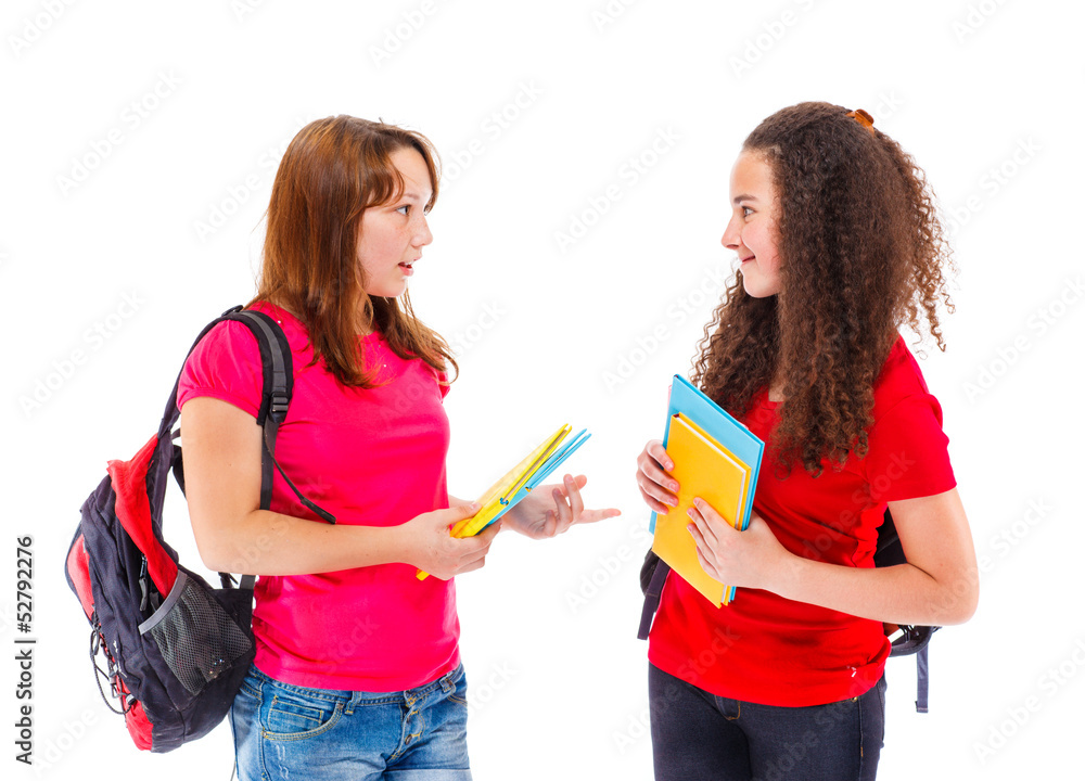 Students talking Students talking