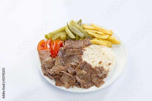 pilav üstü döner photo