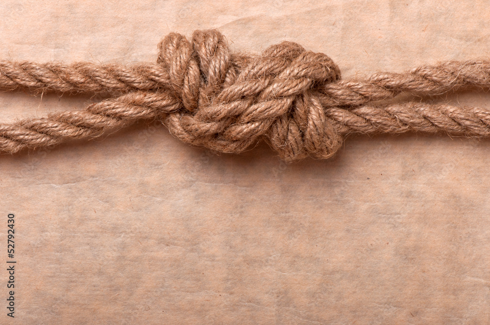 knot on the background of old paper knot on the background of old paper