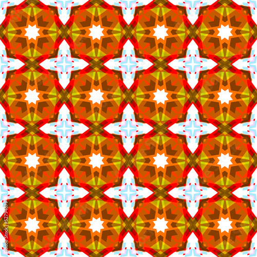 Abstract geometric floral pattern