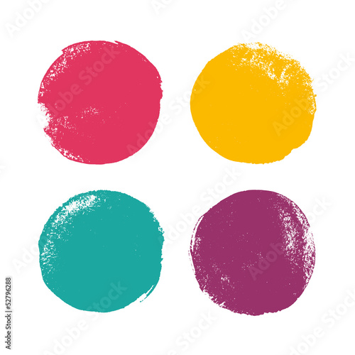 Grunge color circles