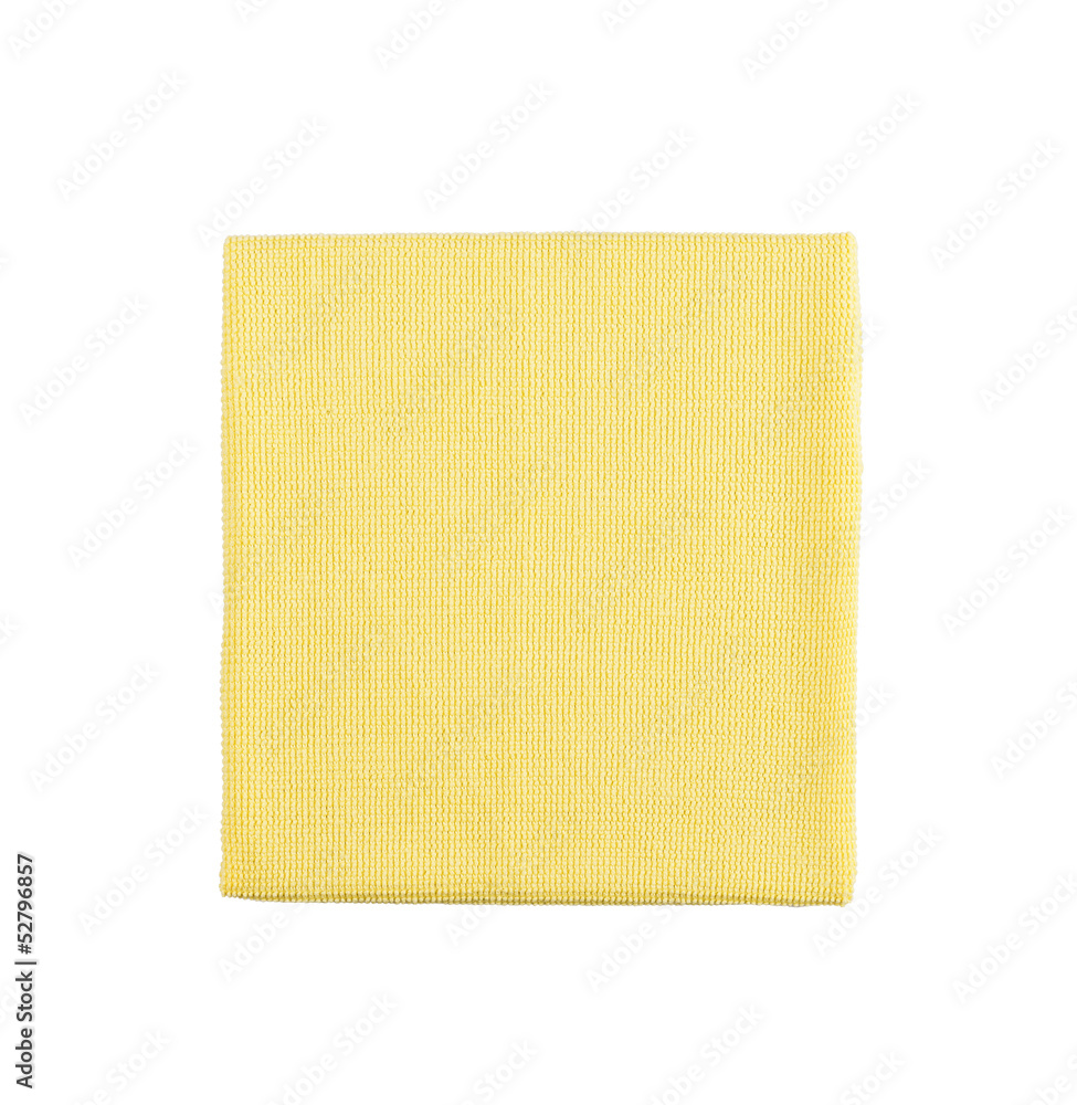 Microfiber cleaning towel over white background Microfiber cleaning towel over white background