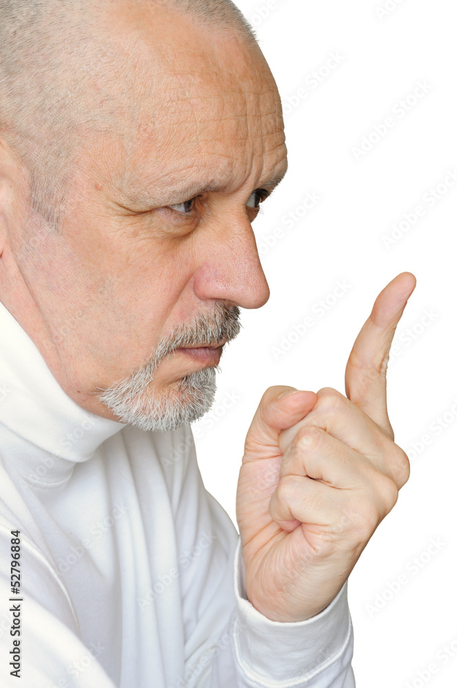 Man asking to remember well and explaining the importance of a particular item Man asking to remember well and explaining the importance of a particular item