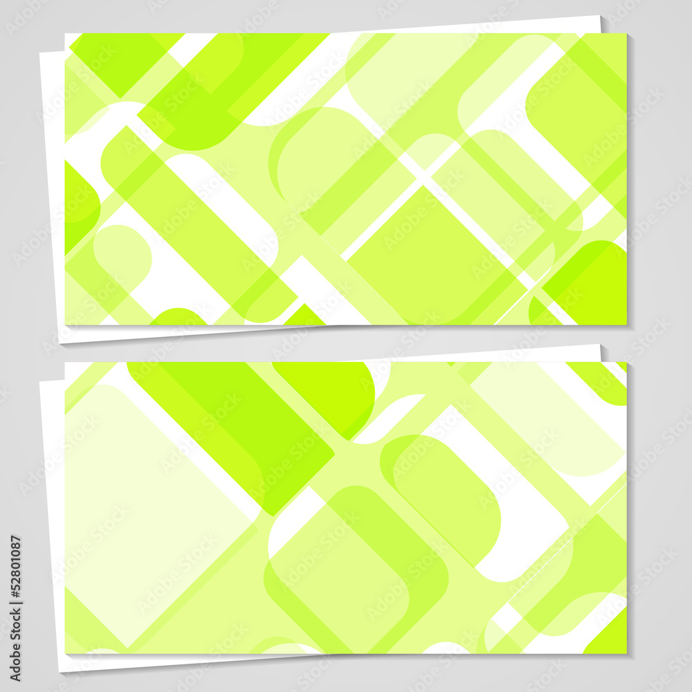 Obraz premium Vector business-card set for your design, abstract Illustration.