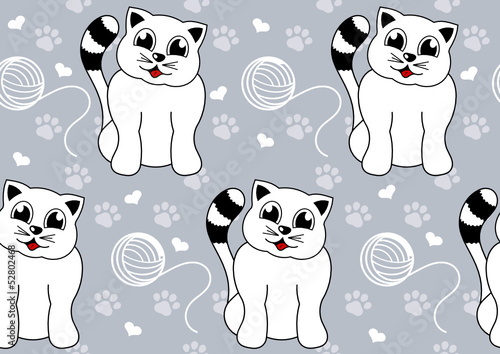 cat seamless background