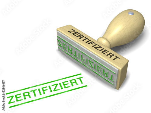 Stempel ZERTIFIZIERT photo