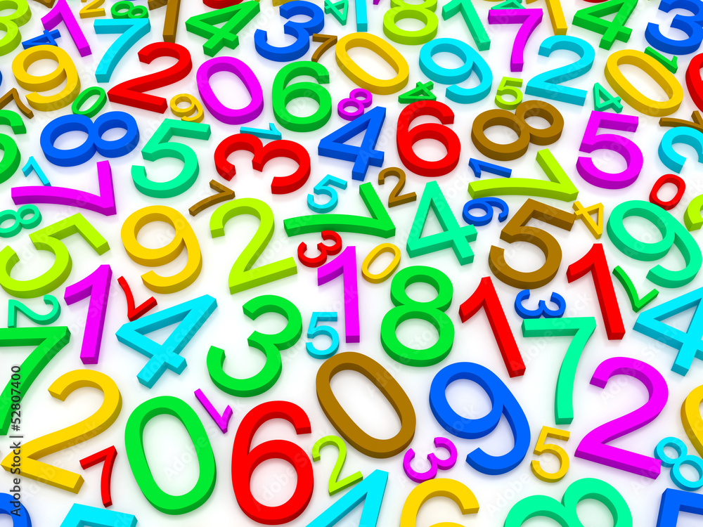 Fototapeta premium Background of numbers