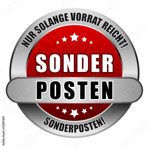 5 Star Button rot SONDERPOSTEN NSVR SP