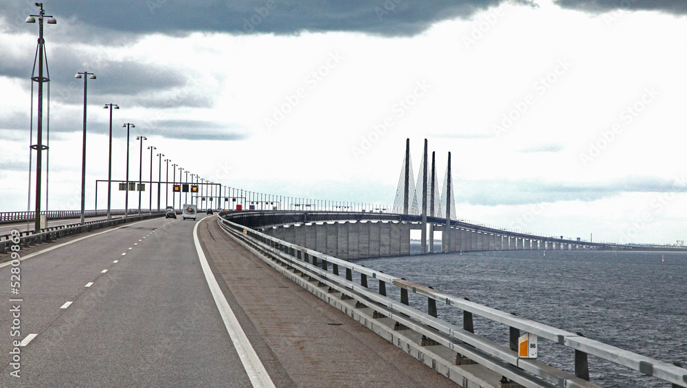 Oresund bridge - longest in Europe (from Sweden to Denmark)