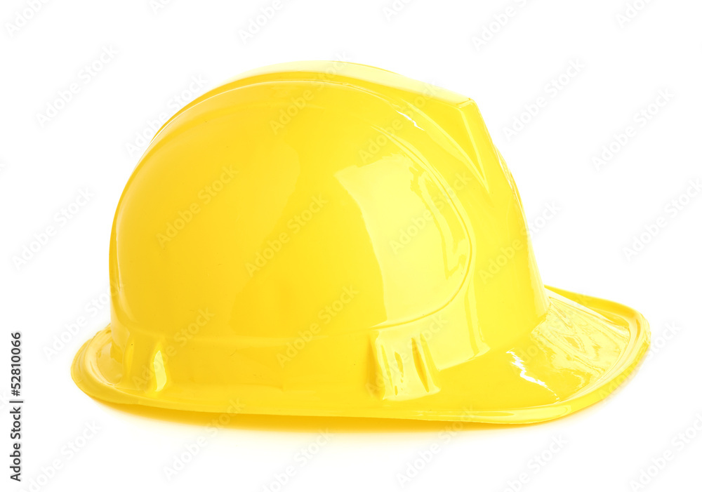 Isolated yellow helmet Isolated yellow helmet