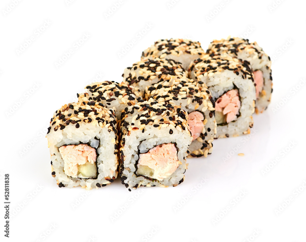 sushi, isolated on white. sushi, isolated on white.