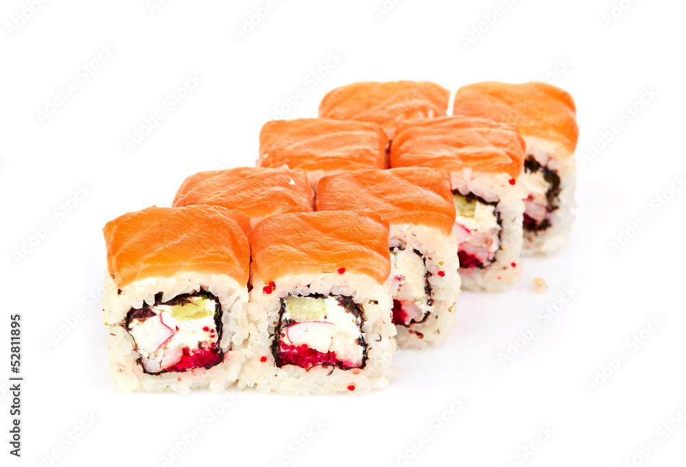 sushi, isolated on white. sushi, isolated on white.