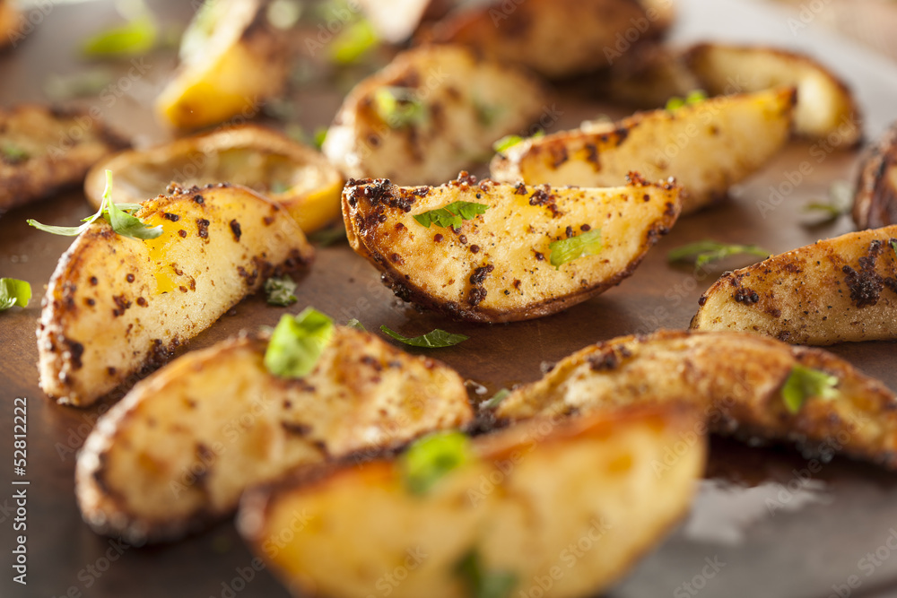 Homemade Roasted Potatoes with Parsley