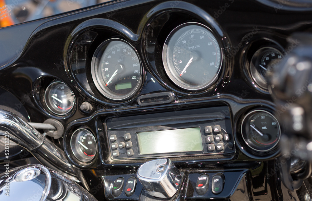 Obraz premium Generic motorcycle dashboard