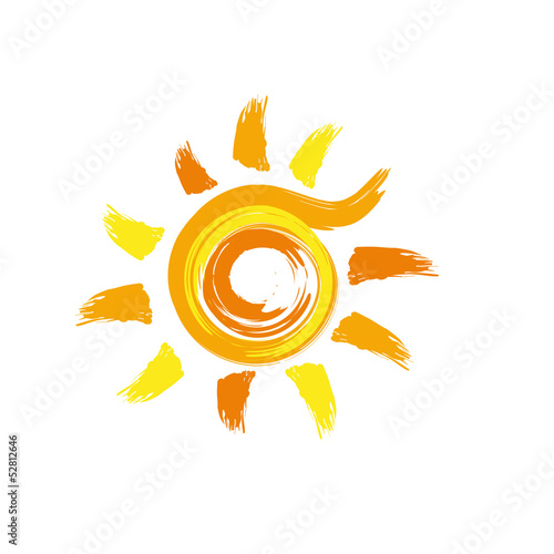 Vector logo sun