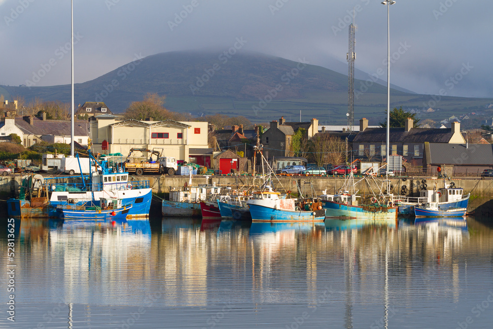 Irish seaport scenery in Dingle, Co. Kerry