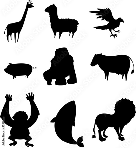 silhouette of animal