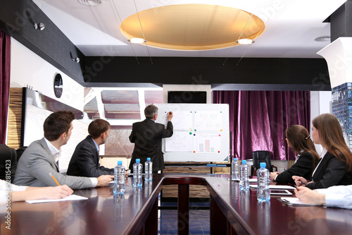 Business training at office