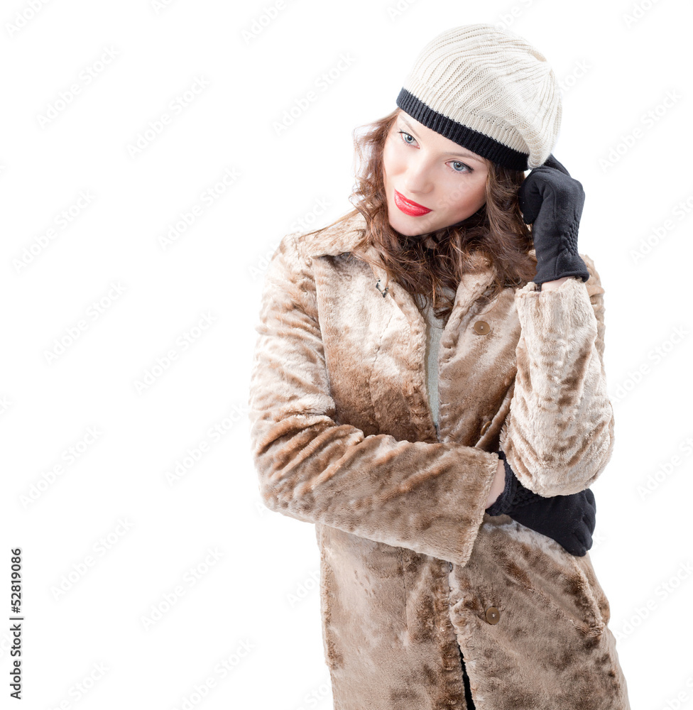 Beautiful young woman in a coat Beautiful young woman in a coat