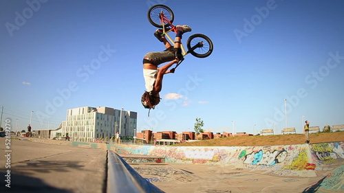 Extreme Sport BMX Backflip