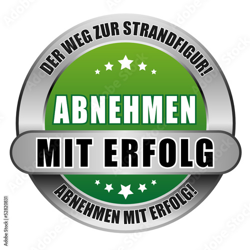 5 Star Button grün ABNEHMEN MIT ERFOLG DWZS AME