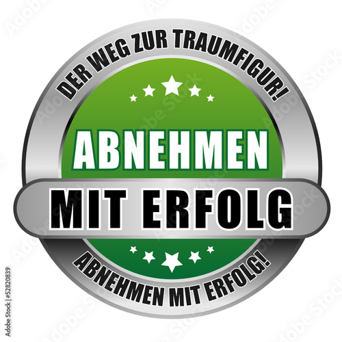 5 Star Button grün ABNEHMEN MIT ERFOLG DWZT AME