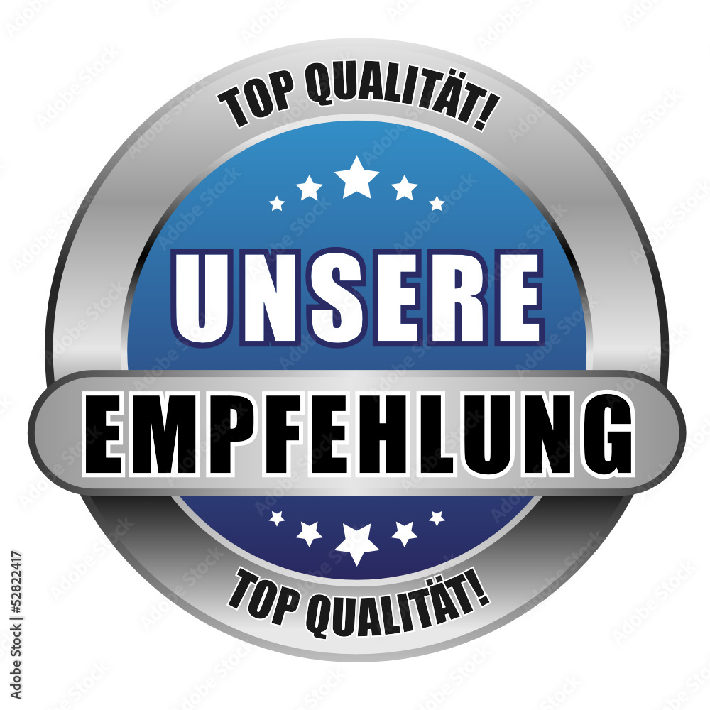 5 Star Button blau UNSERE EMPFEHLUNG TQ TQ 5 Star Button blau UNSERE EMPFEHLUNG TQ TQ
