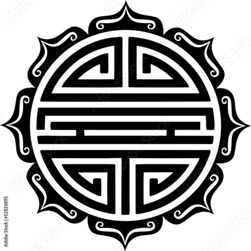Shou, Chinesisches Symbol, Glücksbringer, Glück, Gesundheit, Langes Leben