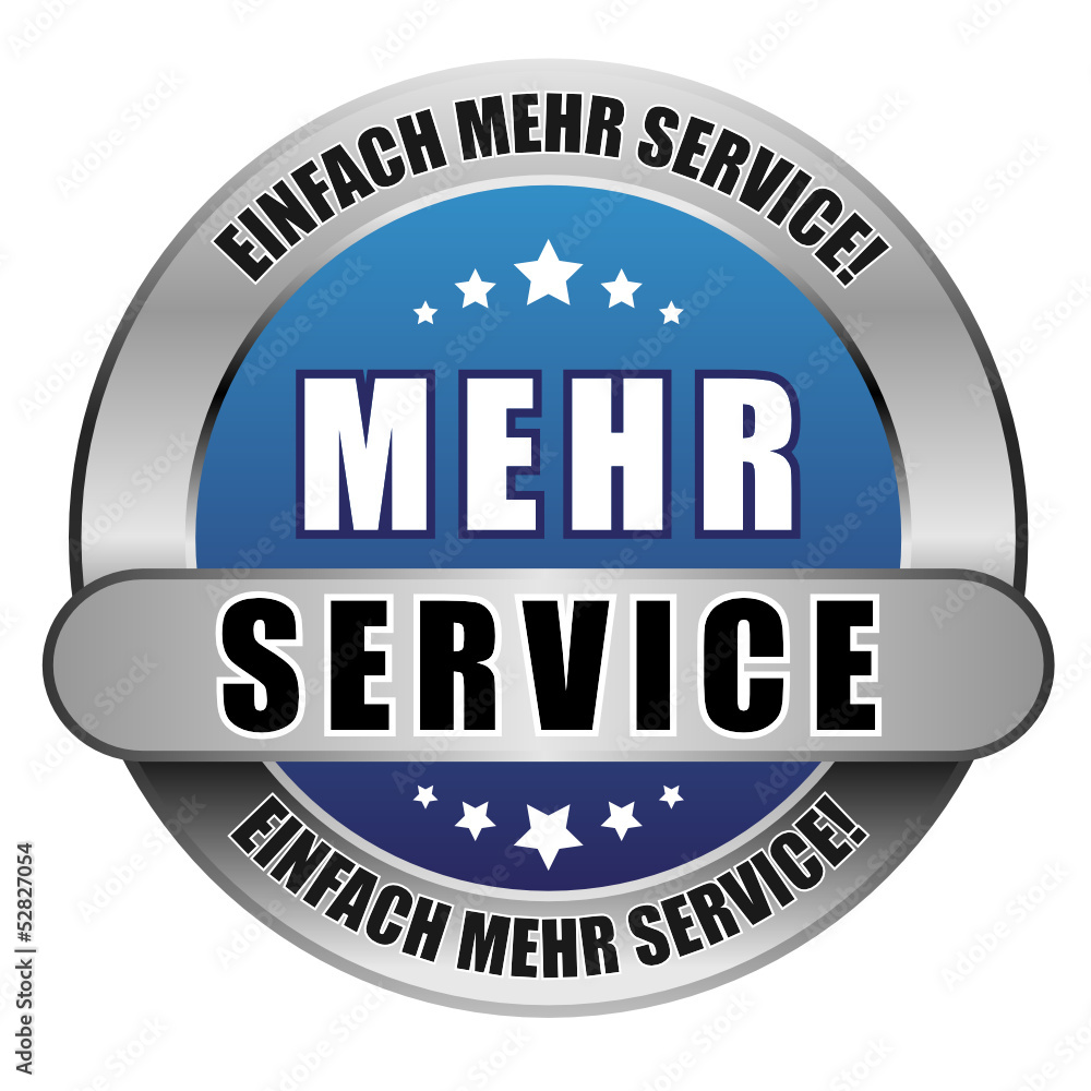 5 Star Button blau MEHR SERVICE EMS EMS