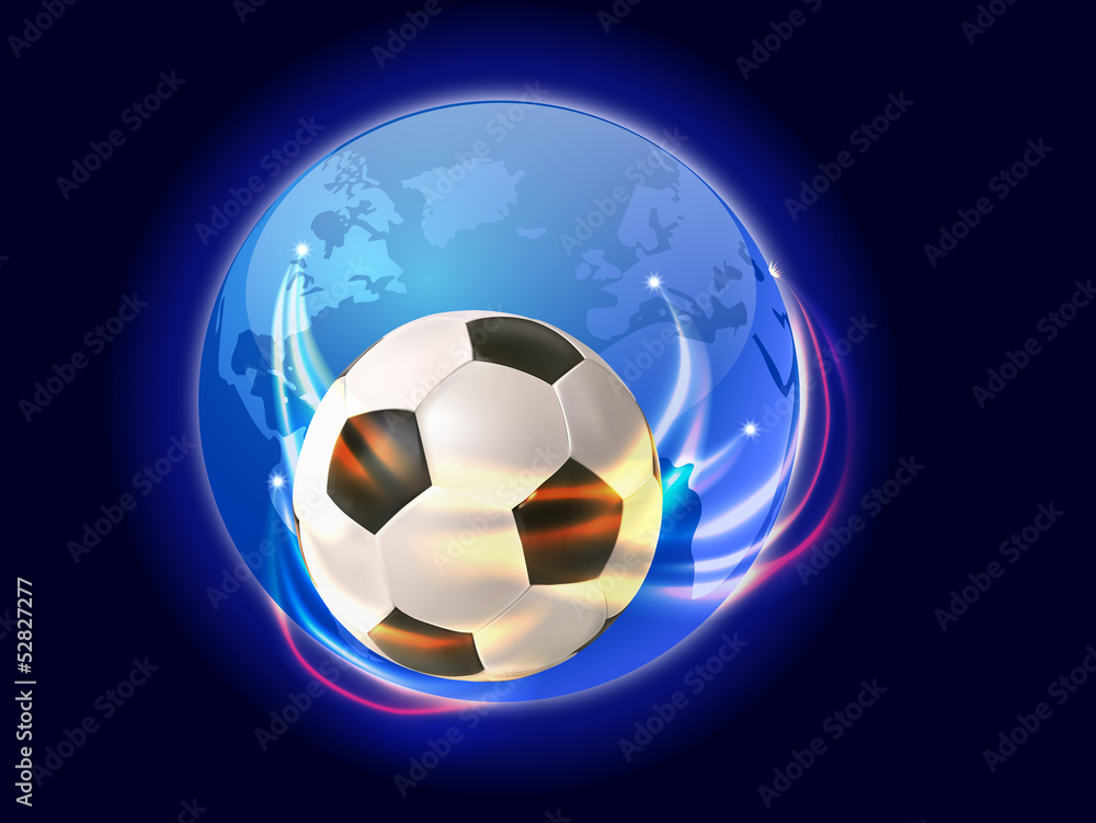 Naklejka premium soccer world