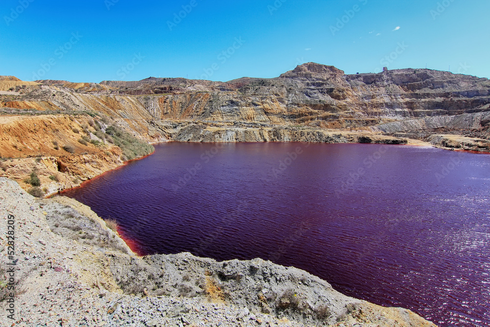 Rust Soil soil with a high content in reddish iron by the rust, desert ari Stock ...