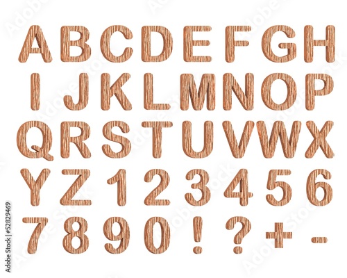 Set of 3d orange letters