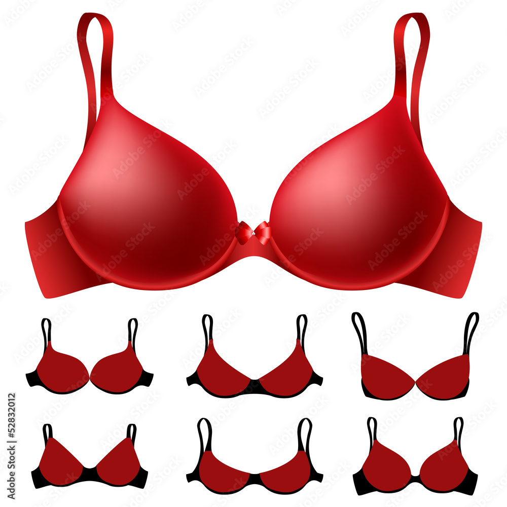 Red bra set