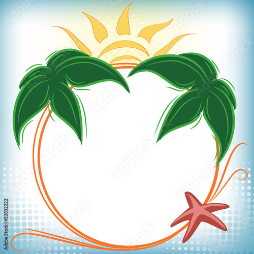 sfondo palme decorato