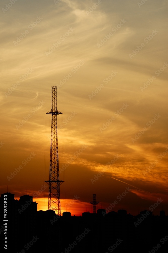 power transmission tower power transmission tower