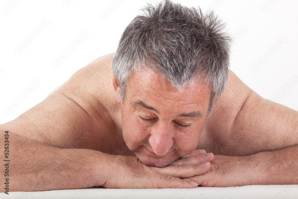 Obraz premium Senior man at the massage