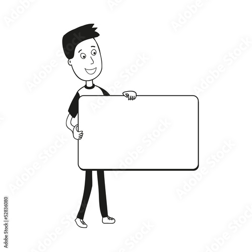 Human with empty board