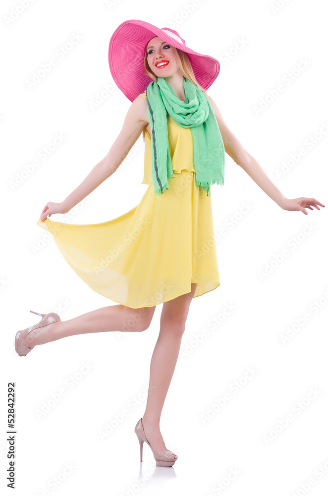 Young attractive woman ready for summer vacation Young attractive woman ready for summer vacation