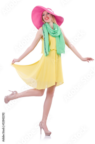Young attractive woman ready for summer vacation
